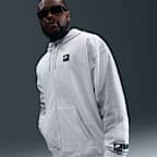 Sudadera con gorro de tejido Fleece y cierre completo para hombre Nike Air 