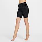 ナイキ ゼンビー タイダイ ウィメンズ ハイウエスト 21cm バイカーショートパンツ