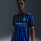Inter Milan 2025/26 Stadium Home Men's Nike Dri-FIT Soccer Replica Jersey