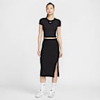 Nike Sportswear Chill Knit Women's Tight Short-Sleeve Cropped Mini-Rib Top