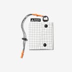 White/Safety Orange