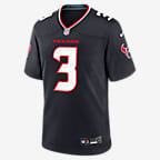 Jersey de fútbol americano Nike de la NFL Game para hombre Tank Dell Houston Texans - Azul marino