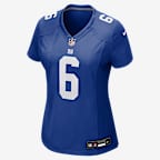 Jersey Nike de la NFL Game para mujer de Jaxson Dart de los New York Giants - Royal