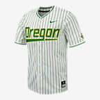 Oregon Men's Nike College Replica Baseball Jersey - White