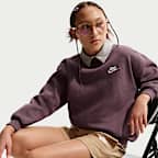 ナイキ スポーツウェア クラブ フリース ジュニア オーバーサイズ スウェットシャツ