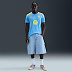 Kortærmet FC Barcelona Strike Fourth Nike Dri-FIT-fodboldtop til mænd