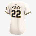 Jersey Nike Dri-FIT ADV de la MLB Limited para mujer Christian Yelich Milwaukee Brewers