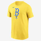 Boston Red Sox City Connect Logo Men's Nike MLB T-Shirt - Gold