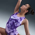 Leotardo con espalda deportiva Nike Petal Clouds Nike Gymnastics