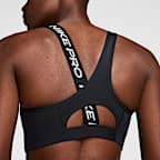 Bra deportivo de media sujeción con almohadillas para mujer Nike Pro Swoosh Asymmetrical