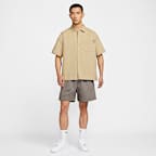 Nike Life Men's Linen Short-Sleeve Button Down