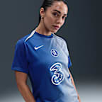 FC Chelsea Academy Pro Third Nike Dri-FIT Total 90 Pre-Match-Fußballoberteil (Damen)