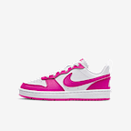 White/Laser Fuchsia