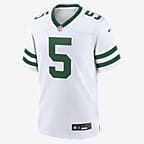 Jersey de fútbol americano Nike de la NFL Game para hombre Garrett Wilson New York Jets - Negro