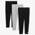 Leggings para bebés Nike (paquete de 3) - Negro