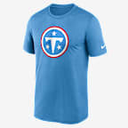 Tennessee Titans Primetime Legend Logo Men's Nike Dri-FIT NFL T-Shirt - Light Blue