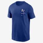 Kansas City Royals 2-Hit Men's Nike MLB T-Shirt - Royal