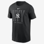 New York Yankees Fashion Local Men's Nike MLB T-Shirt - Black