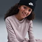 Nike Sportswear 大童 (女童) 短版長袖 T 恤