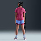 Nike One Fitted Big Kids' (Girls') Dri-FIT Short-Sleeve Top