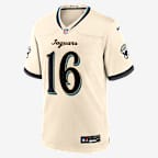 Trevor Lawrence Jacksonville Jaguars Rivalries Collection Men's Nike NFL Game Jersey - Natural