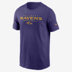 Baltimore Ravens Sideline Team Issue Men's Nike Dri-FIT NFL T-Shirt - Purple