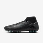 Chaussure de foot montante à crampons AG Nike Mercurial Superfly 10 Academy - Noir/Deep Jungle/Noir