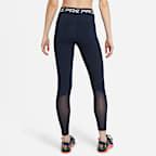 Nike Pro Women's Mid-Rise Mesh-Panelled Leggings
