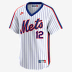 Francisco Lindor New York Mets Cooperstown 40th Anniversary Men's Nike Dri-FIT MLB Limited Jersey - White