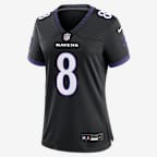 Lamar Jackson Baltimore Ravens Women's Nike NFL Game Jersey - Black