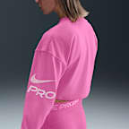 Nike Pro Women's Dri-FIT Loose Crew-Neck French Terry Sweatshirt