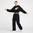 Nike Sportswear Women's Oversized Cropped French Terry Pullover Hoodie