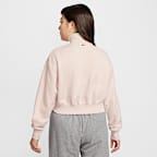 Nike Sportswear Women's Oversized Quarter-Zip Cropped Sweatshirt