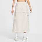 나이키 스포츠웨어 에센셜 여성 미드라이즈 우븐 카고 미디 스커트