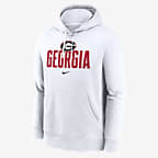 Georgia Bulldogs Primetime Club Campus Men's Nike College Pullover Hoodie - White