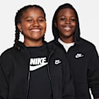 Nike Sportswear Club Fleece Big Kids' Full-Zip Hoodie (Extended Size)