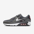 Chaussures Nike Air Max 90 pour Homme - Iron Grey/University Red/Anthracite/Blanc