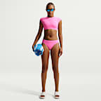 Parte de arriba cropped de natación para mujer Nike Swim