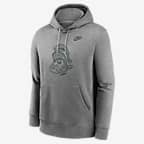 Michigan State Spartans Legacy Club Primary Logo Men's Nike College Pullover Hoodie - Dark Grey Heather