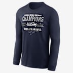 Seattle Seahawks 2026 NFC Champions Team Nation Men's Nike NFL Long-Sleeve T-Shirt - Navy