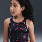 Conjunto de midkini con tirantes cruzados para niña talla grande Nike Swim