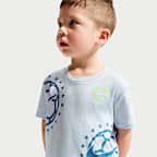 Nike Toddler Split Soccer Ball T-Shirt - Hydrogen Blue