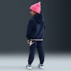 Conjunto de sudadera con gorro para niños talla chica Nike Sportswear Club Fleece