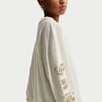 Nike Sportswear extragroßes Langarm-T-Shirt für ältere Kinder (Mädchen)