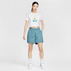 ナイキ スポーツウェア チル ポプリン ウィメンズ ミッドライズ 13cm ショートパンツ