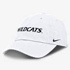 Arizona Wildcats Core Club Mascot Wordmark Men's Nike College Adjustable Hat - White