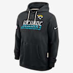 Jacksonville Jaguars Sideline Standard Issue Men's Nike Dri-FIT NFL Pullover Hoodie - Black