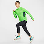 나이키 ACG 남성 드라이 핏 미드 레이어 쿼터집 트레일 러닝 탑