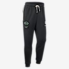 Pants Nike Dri-FIT de la NFL de pierna entallada para hombre New York Jets Sideline Standard Issue - Negro