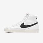 Chaussure Nike Blazer Mid '77 Vintage pour homme - Blanc/Noir